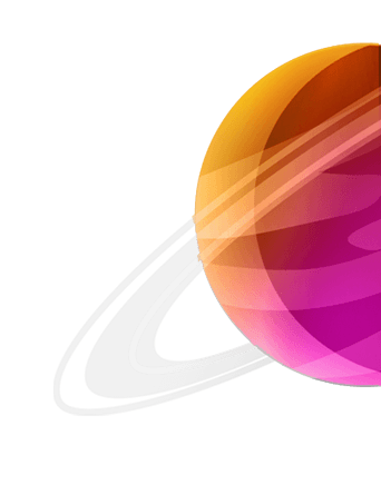 Orange and Pink Planet