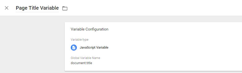 Setting Up Variables in Google Tag Manager