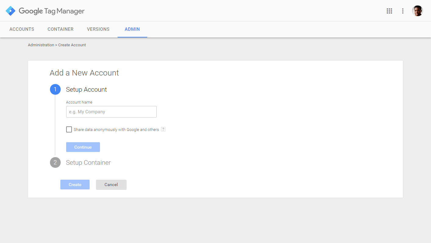 Image of the Google Tag Manager software screen. featured Image