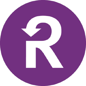 Recurly logo icon - a stylized letter "R" with an arrow incorporated into the design, enclosed within a purple circle.