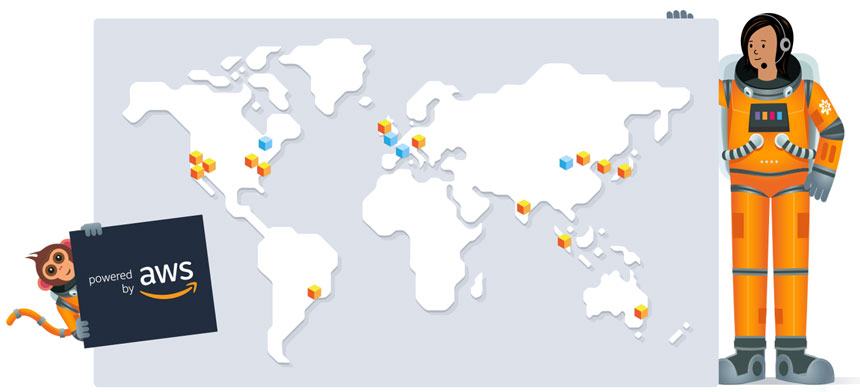 Amazon Web Services Map