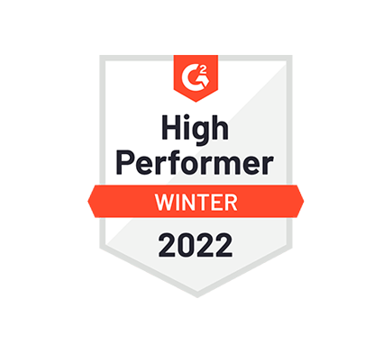 G2 High Performer Winter 2022 Award Logo