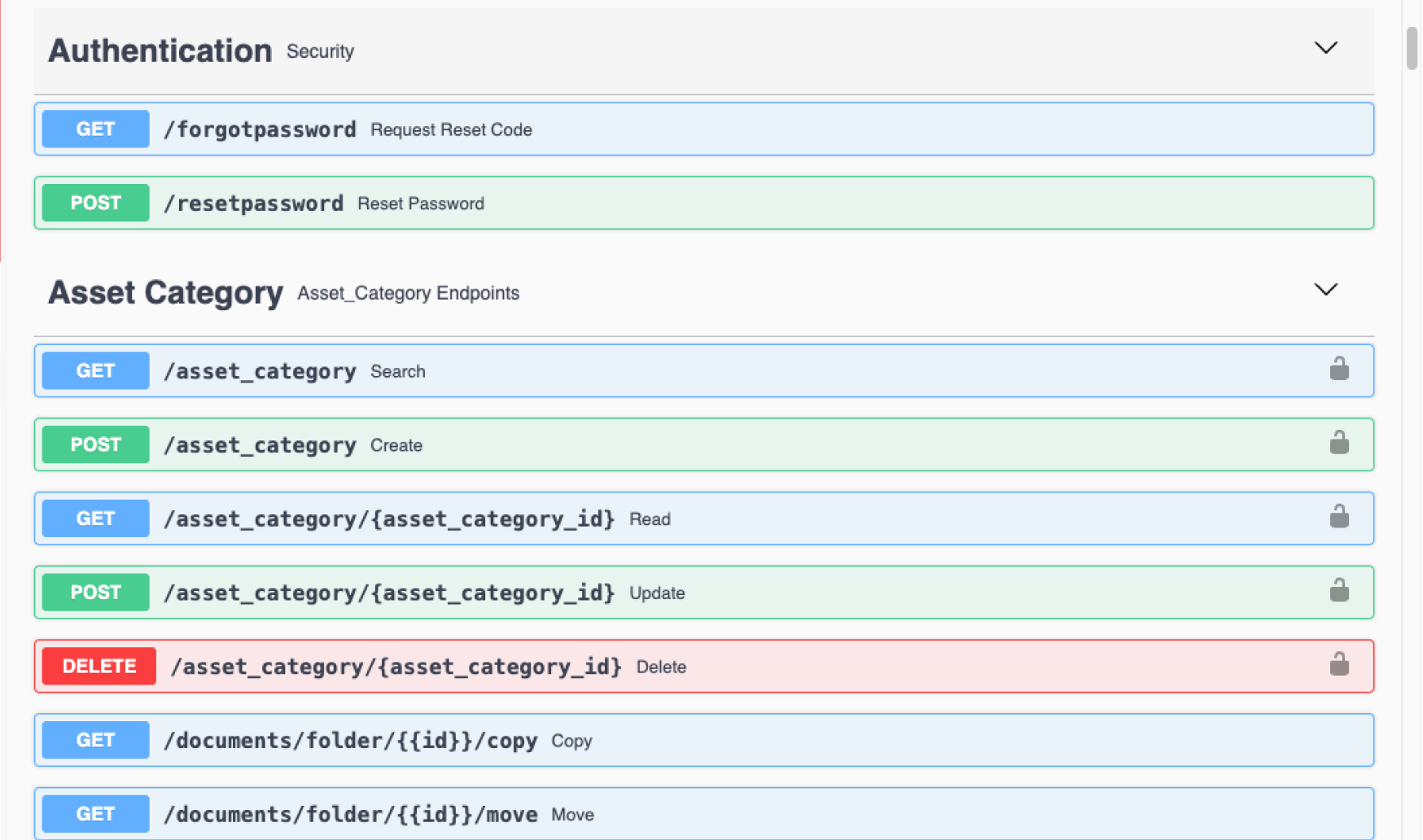 image showing swagger api