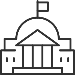 Government building icon