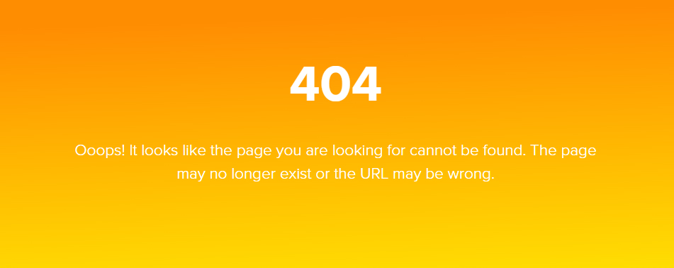 404 Errors as Seen in the Browser