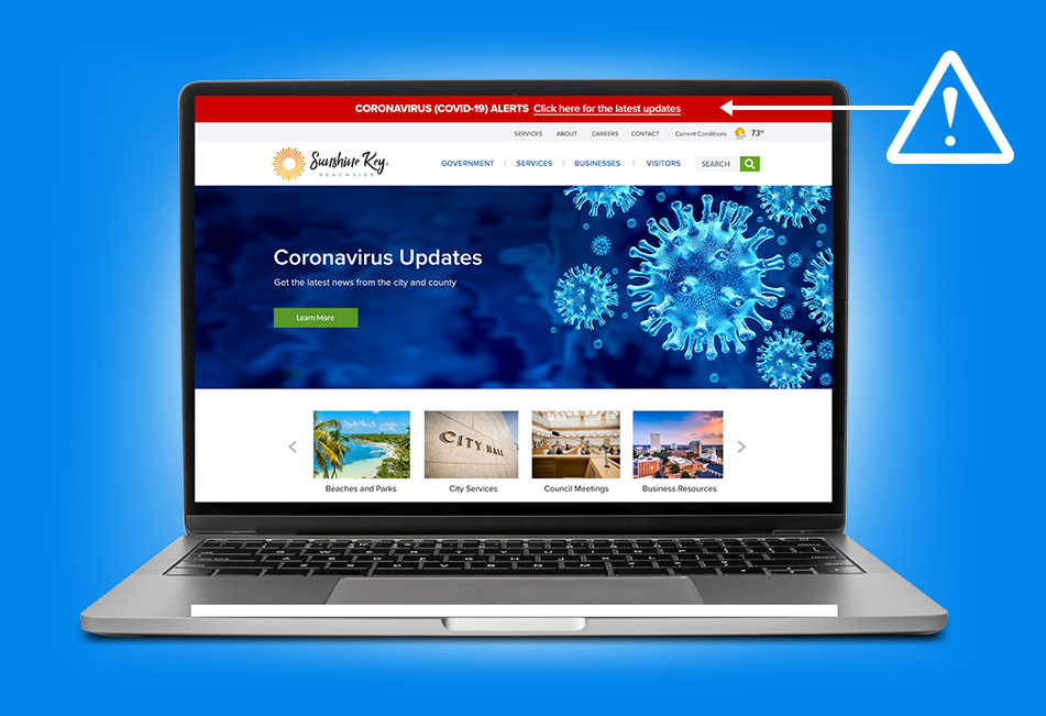 Preparing Your Website for COVID-19 Part 1: Alert Bar