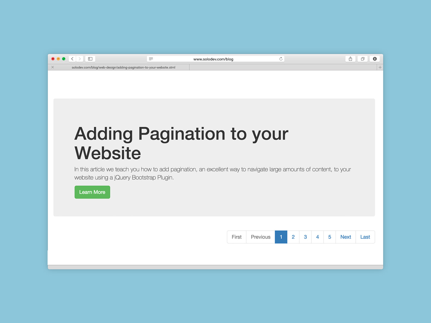 Add Pagination to Your Website