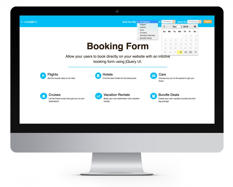 How to Create a Booking Form with jQuery UI