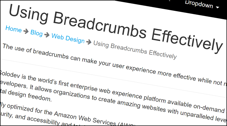 Breadcrumbs for Effective Navigation