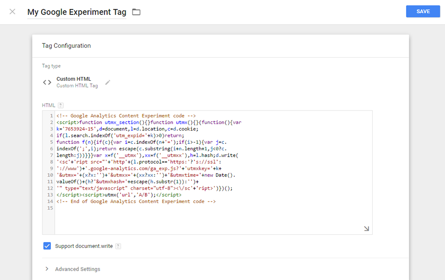 Solodev - Creating Google Analytics Experiments