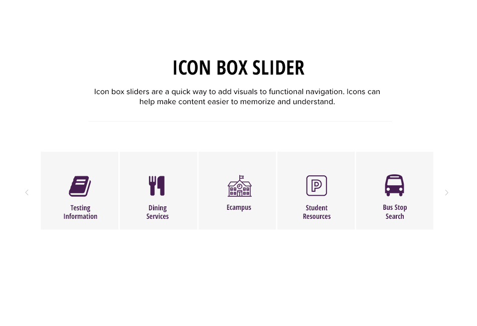 How to Make an Icon Box Slider for Quick Navigation