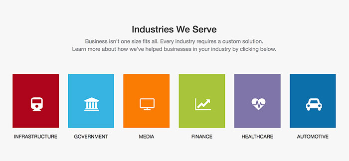 Adding an Industry Section to your Homepage