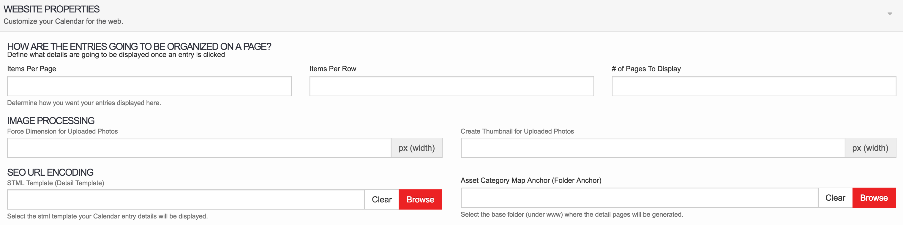 Modify your Client Showcase Module