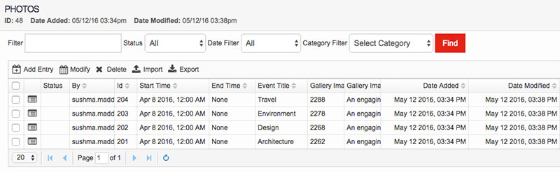 Calendar Grid