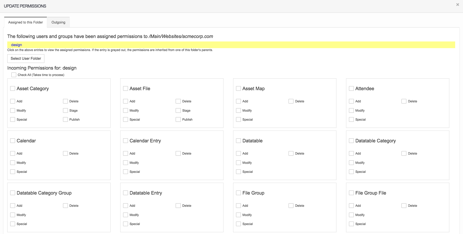 Solodev User Permissions