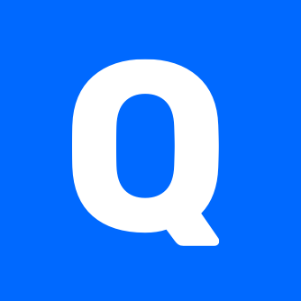 Quuu logo icon as a white "Q" at the center of a blue box.