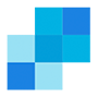 SendGrid logo icon - a sent of overlapping blue boxes.