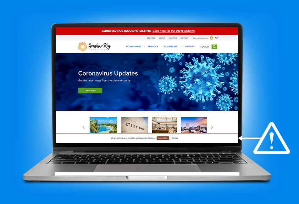 Preparing Your Website for COVID-19 Part 3: Alert Modal