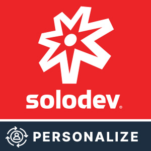 Image of Solodev Personalize red square logo icon
