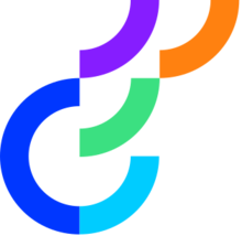 Optimizely logo - a stylized "O" with quarter-moon graphic bands shifting off the upper right, all in multiple colors.