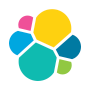 Image of Elastic logo icon - a series of multi-colored bubbles that are interconnected, resembling a molecule.