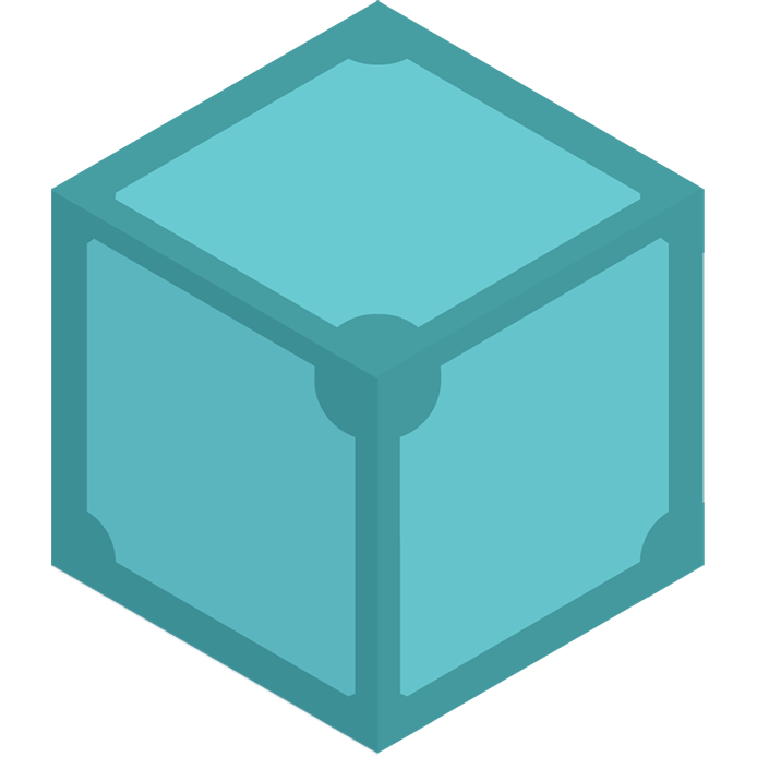 IPFS logo icon - a light blue dimensional cube at an isometric angle. Logo