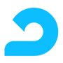 AdRoll logo icon - an image of a circular wave that resembles a roll in blue.