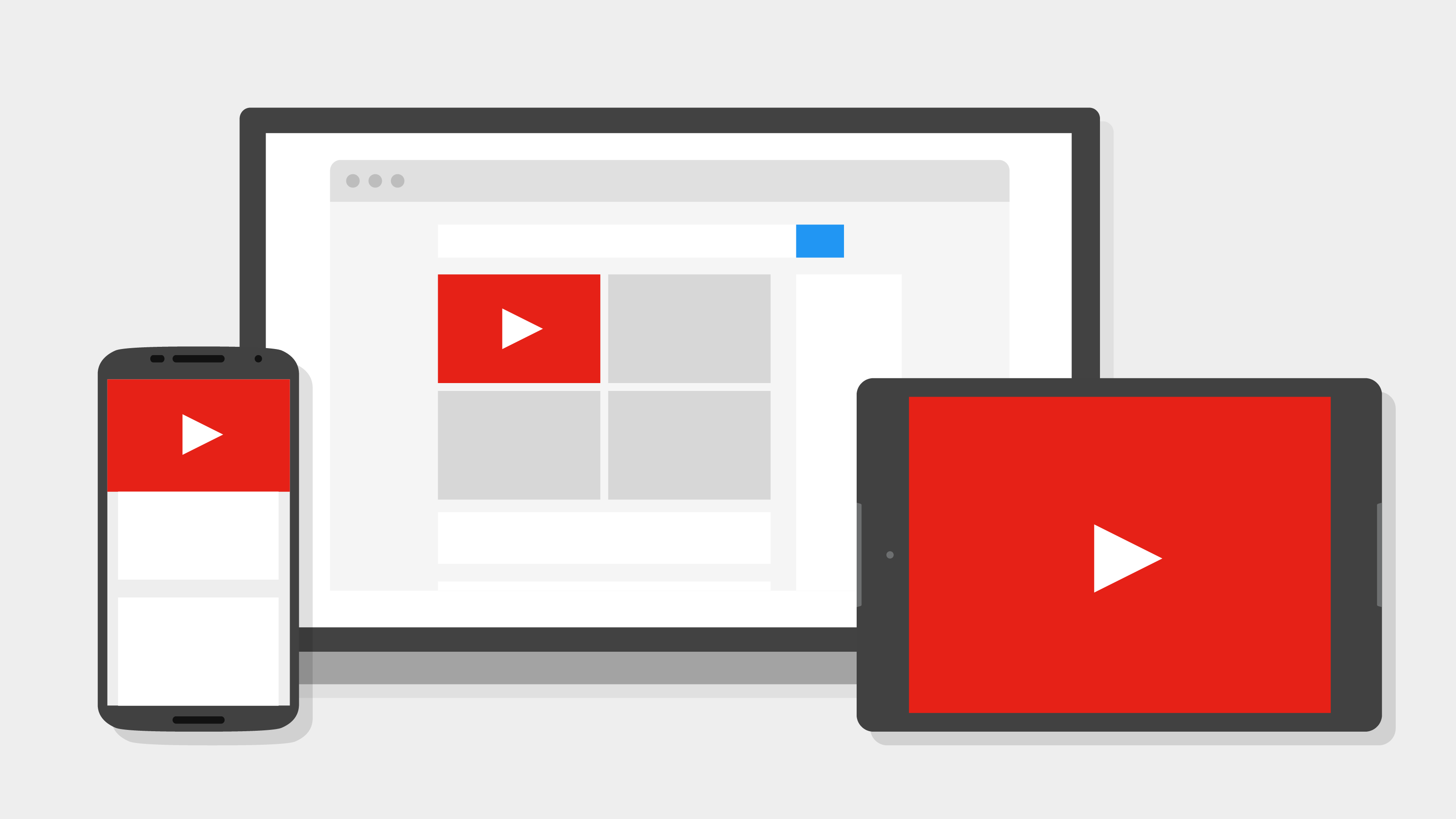 A composite of YouTube graphics representing different devices. featured Image