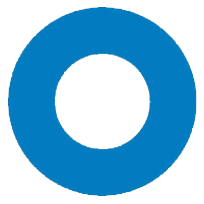 Image of Okta logo icon - a powder blue circle, representing the letter "O" from the Okta name.