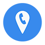 CallRail logo icon - a blue circle with a small phone icon within it.