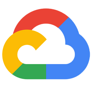 Google Cloud Translation icon - a graphical cloud with the four key colors from the Google logo: orange, blue, green, and red.