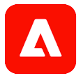 Adobe Experience Cloud Magento logo - a stylized "A" against a red box with rounded corners.