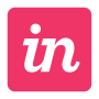 InVision logo icon - the letters "in" in an italicized font in white, centered in a pink box with rounded corners.